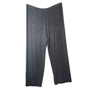 Vintage Chicos Private Editions Black Wide Leg Acetate Pants 2 L Travel Comfort